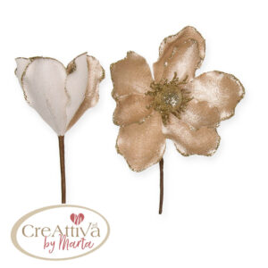 FIORE IN VELLUTO 13CM - Cipria - 062