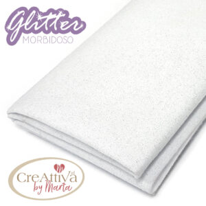 PANNOLENCI MORBIDOSO 1MM GLITTERATO ORO 50X45MM - CRGLIT03 - Latte - LAT