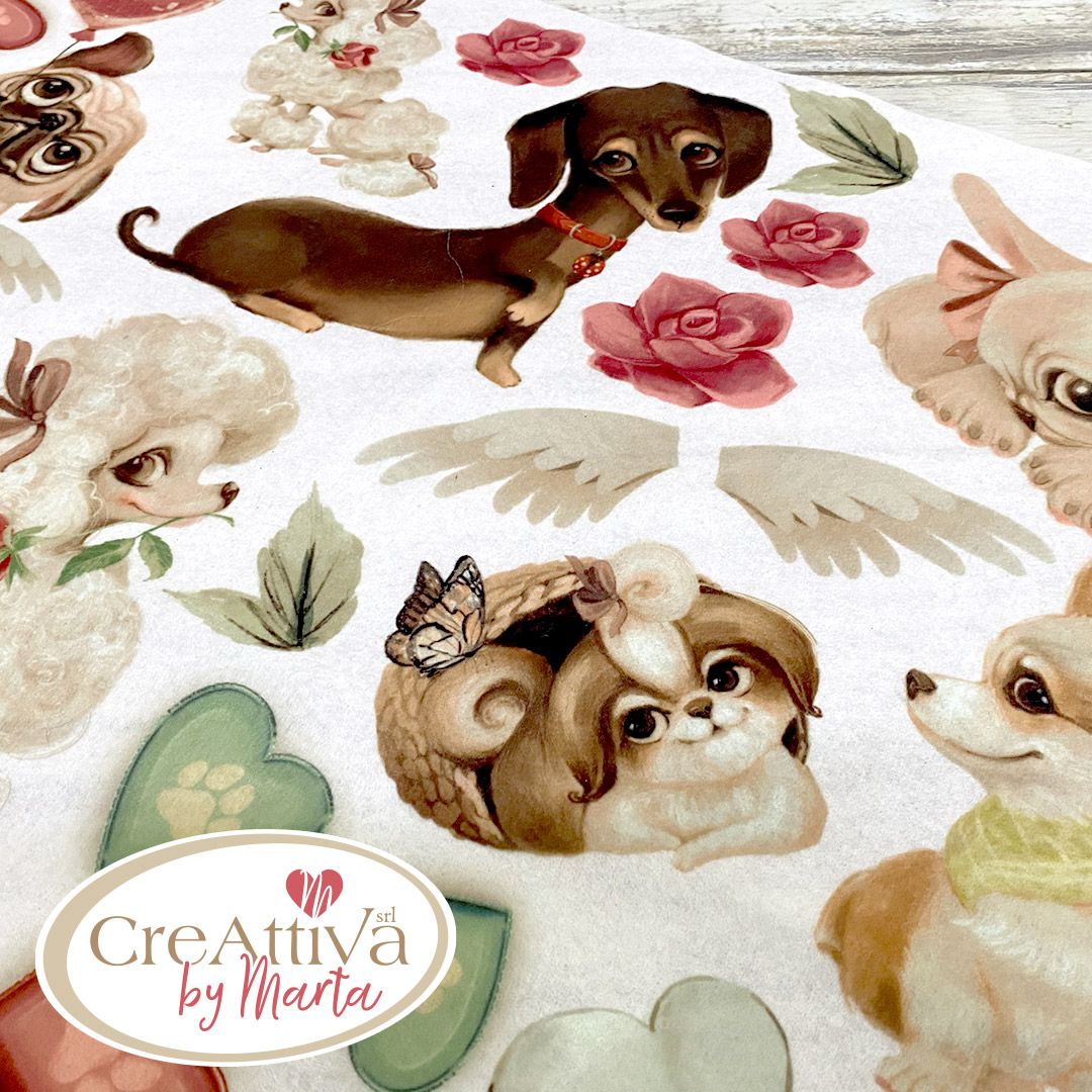 PANNOLENCI MORBIDOSO 1MM 45X50CM STREGABOX BAU BAU - CRPMS00700 - immagine 6