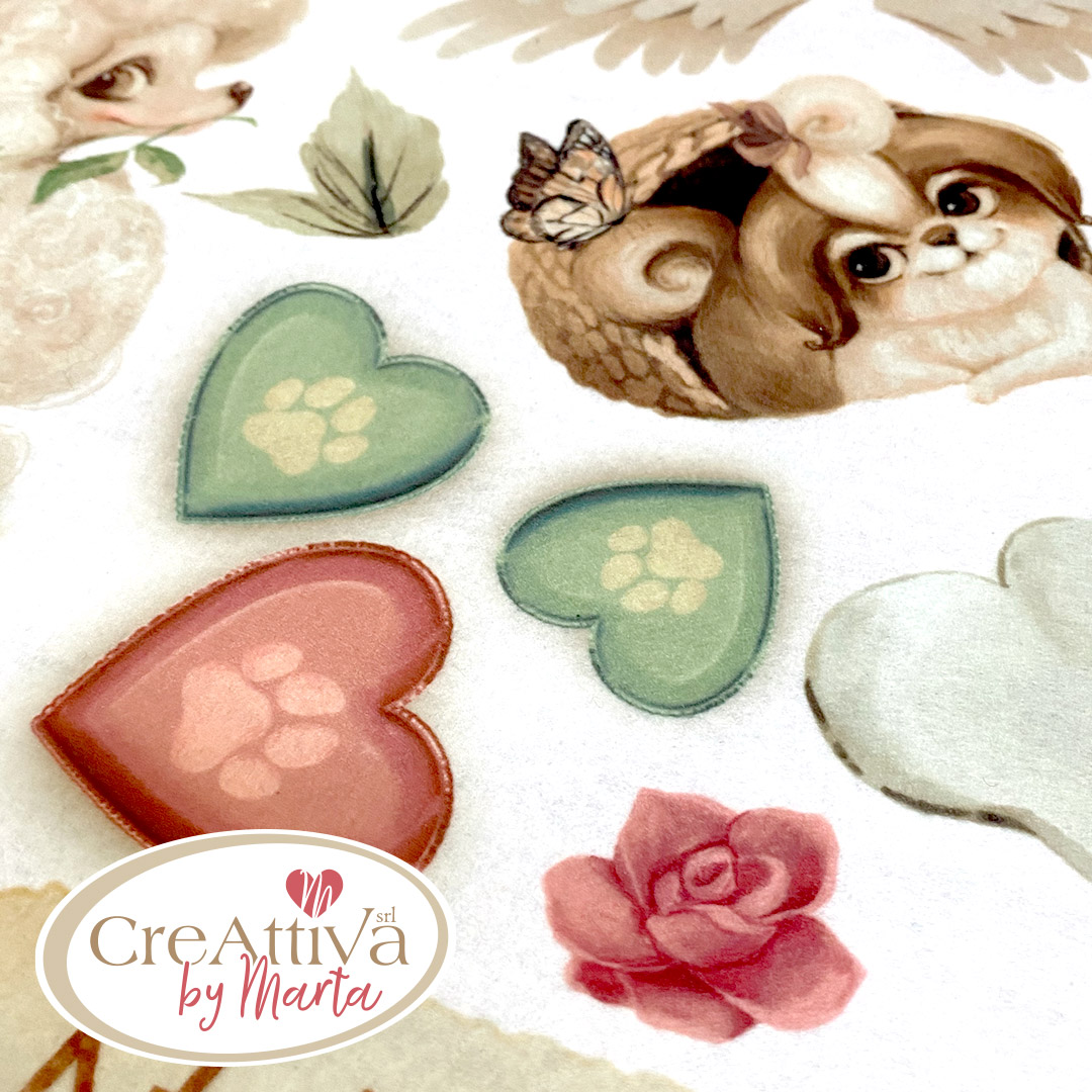 PANNOLENCI MORBIDOSO 1MM 45X50CM STREGABOX BAU BAU - CRPMS00700 - immagine 7