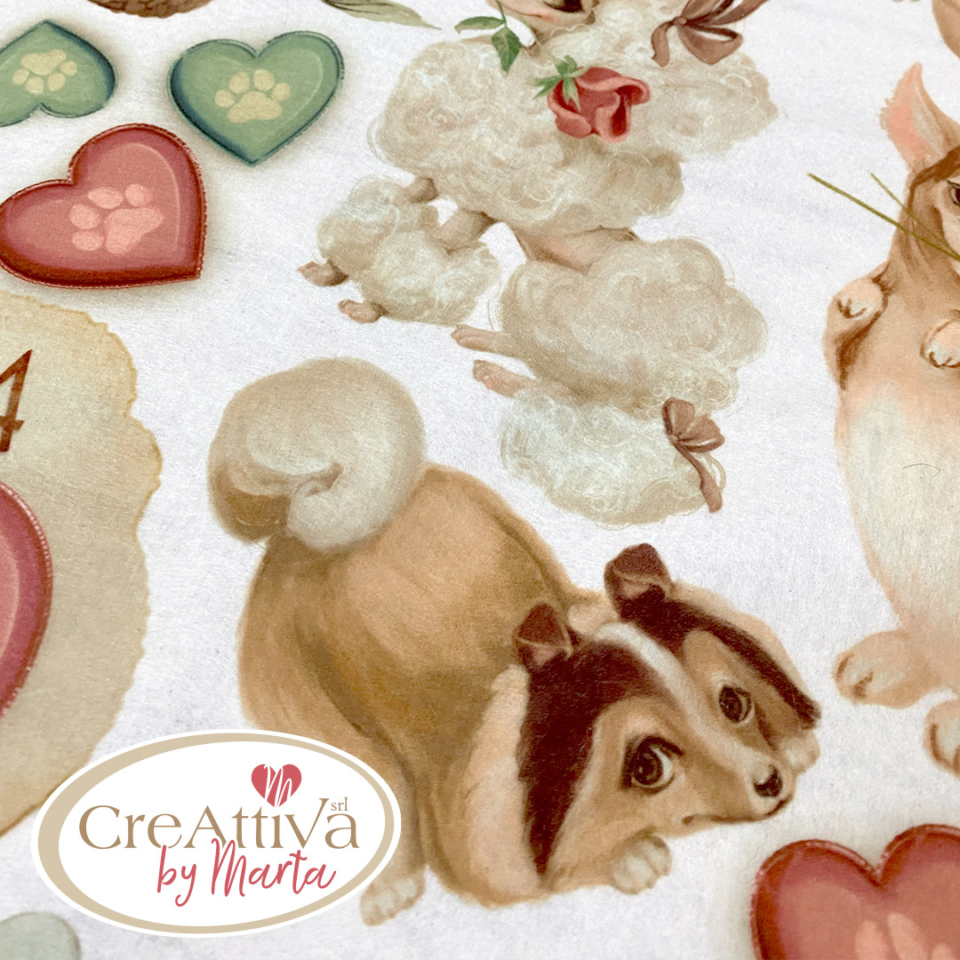 PANNOLENCI MORBIDOSO 1MM 45X50CM STREGABOX BAU BAU - CRPMS00700 - immagine 3