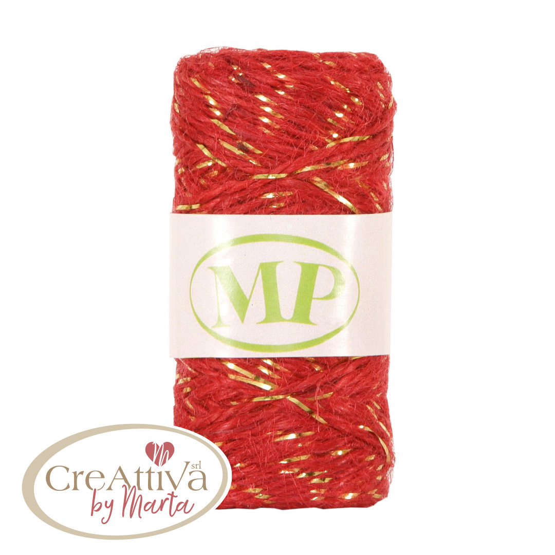 CORDINO INTRECCIATO JUTA LUREX ROTOLO 50MT - 78CORD08