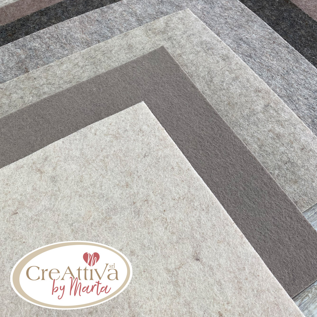 I FELTROTTI NUANCE MARRONI 7 COLORI 35X26CM CIRCA - CRFELT0100 - immagine 3