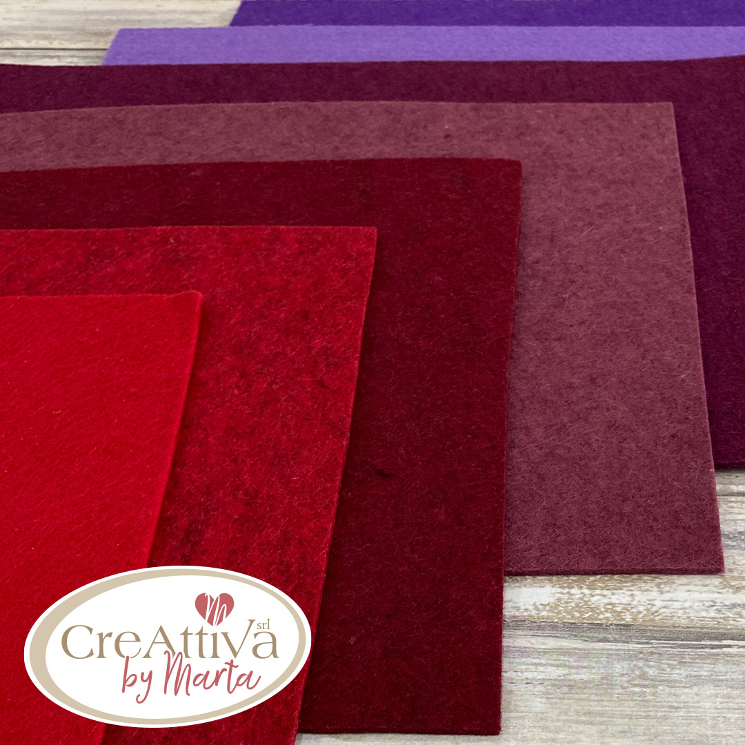 I FELTROTTI NUANCE ROSSO 7 COLORI 35X26CM CIRCA - CRFELT0400 - immagine 3