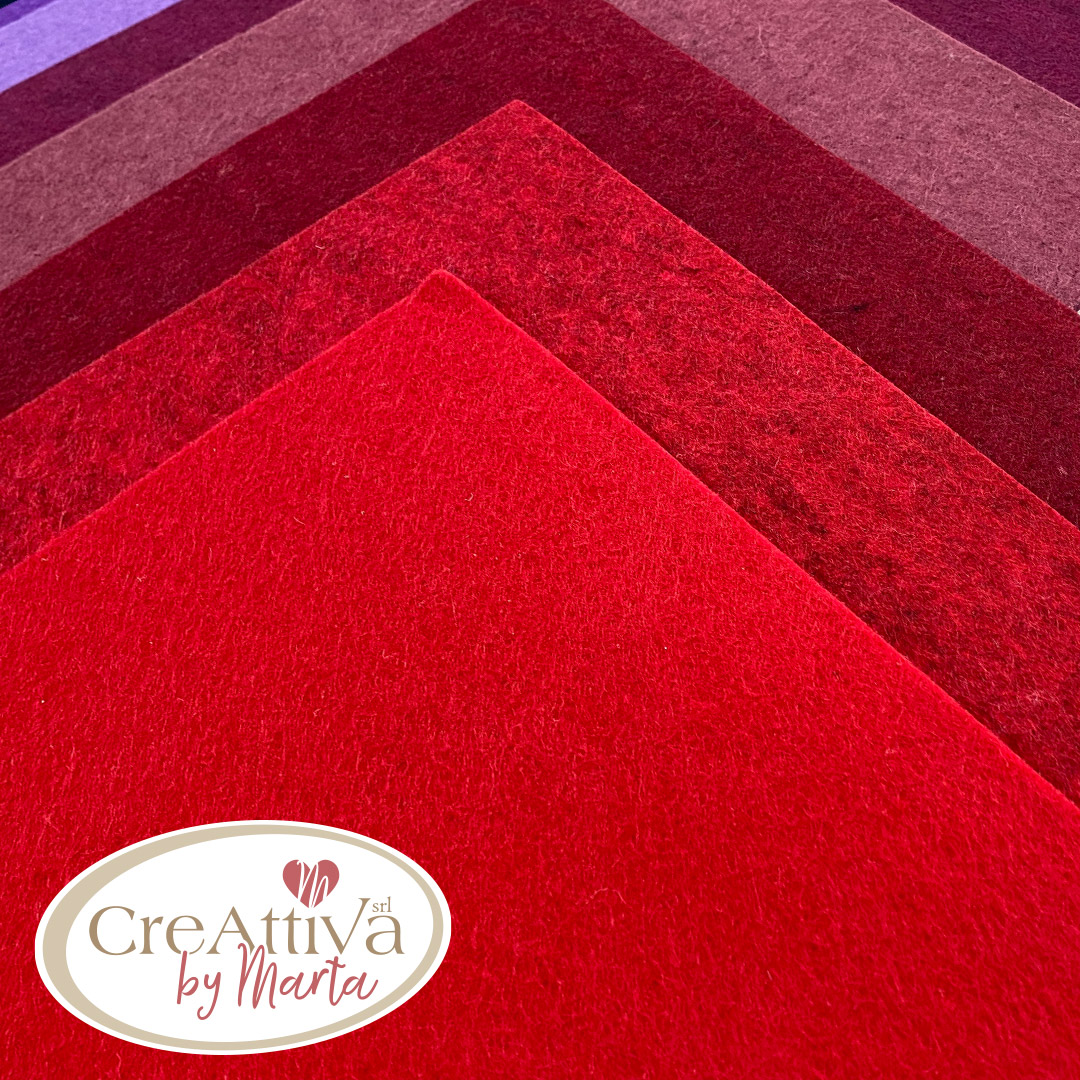 I FELTROTTI NUANCE ROSSO 7 COLORI 35X26CM CIRCA - CRFELT0400 - immagine 2
