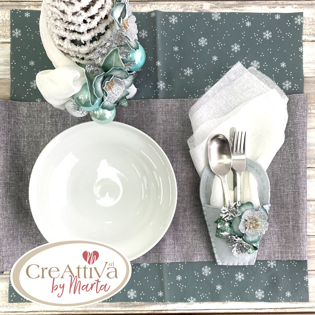 KIT PORTATOVAGLIOLI ROSE D'INVERNO - CRKIT36200 - immagine 2