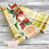 PANNO MORBIDOSO STAMPATO DECO TARTAN FRUTTOSO BORDO 45X50CM - CRGOGO1300