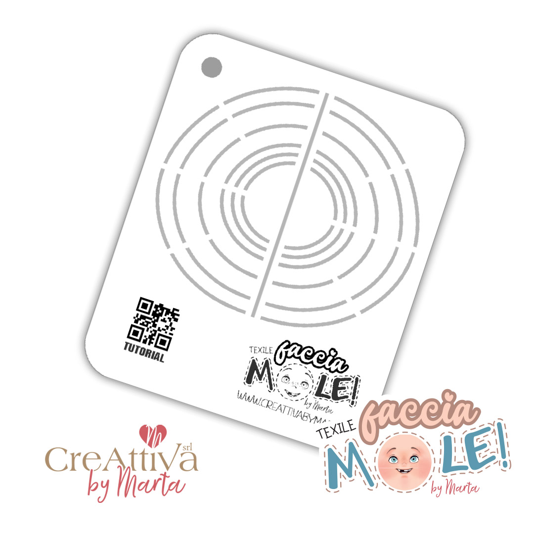CARTAMODELLO STENCIL ABBINATO AI PANNI DECO FACCIAMOLE - CRFACC01