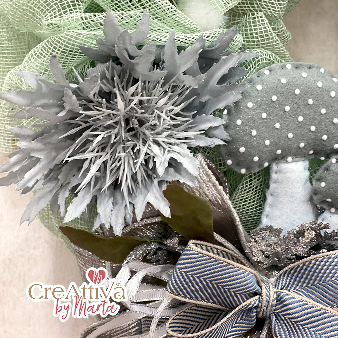 KIT GHIRLANDA AMERICANA CON JUTA E SCOIATTOLO IN PANNOLENCI MORBIDOSO - CRKIT419 - immagine 5