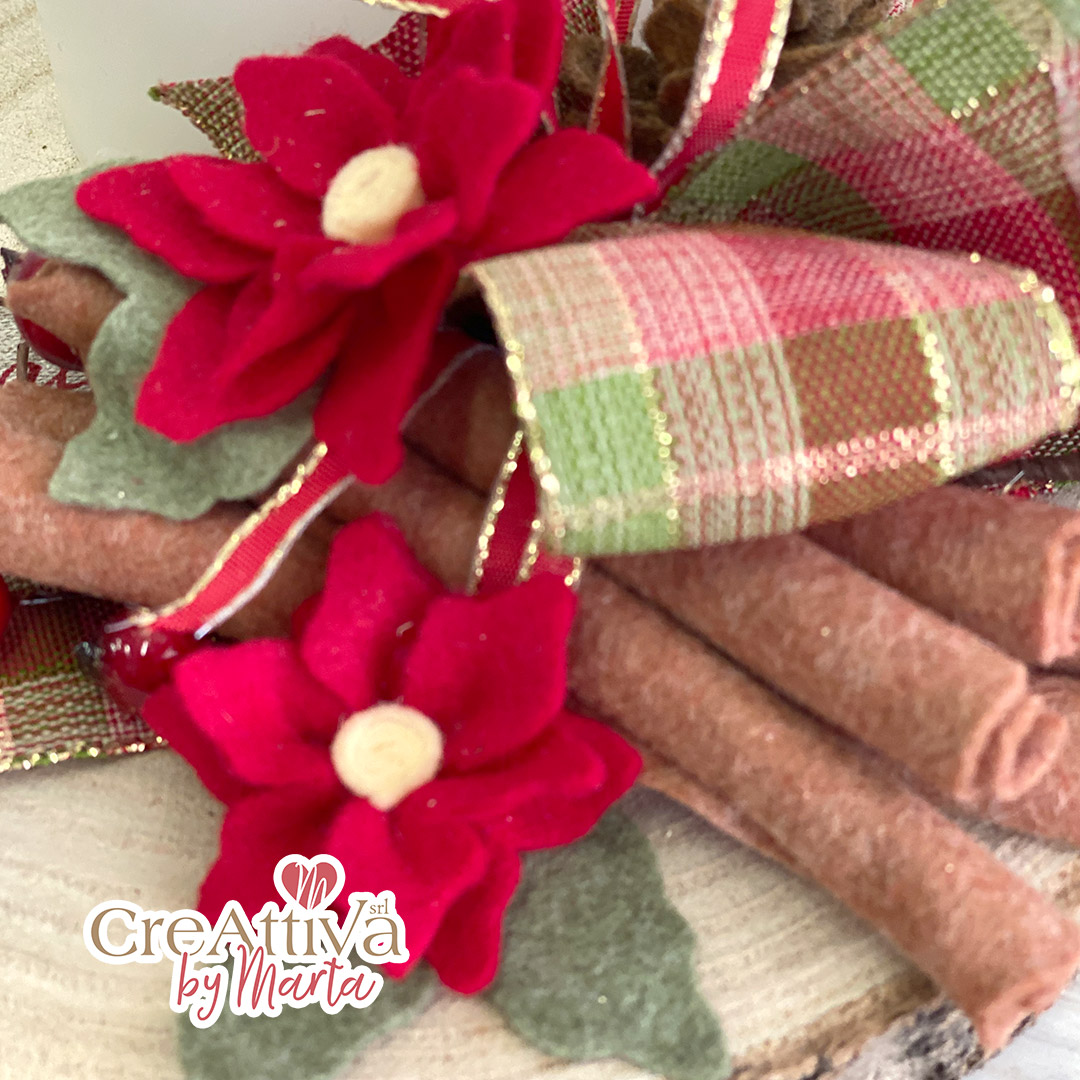 KIT CANDELA PROFUNI D'INVERNO CON DECORI IN PANNOLENCI MORBIDOSO - CRKIT449 - immagine 3