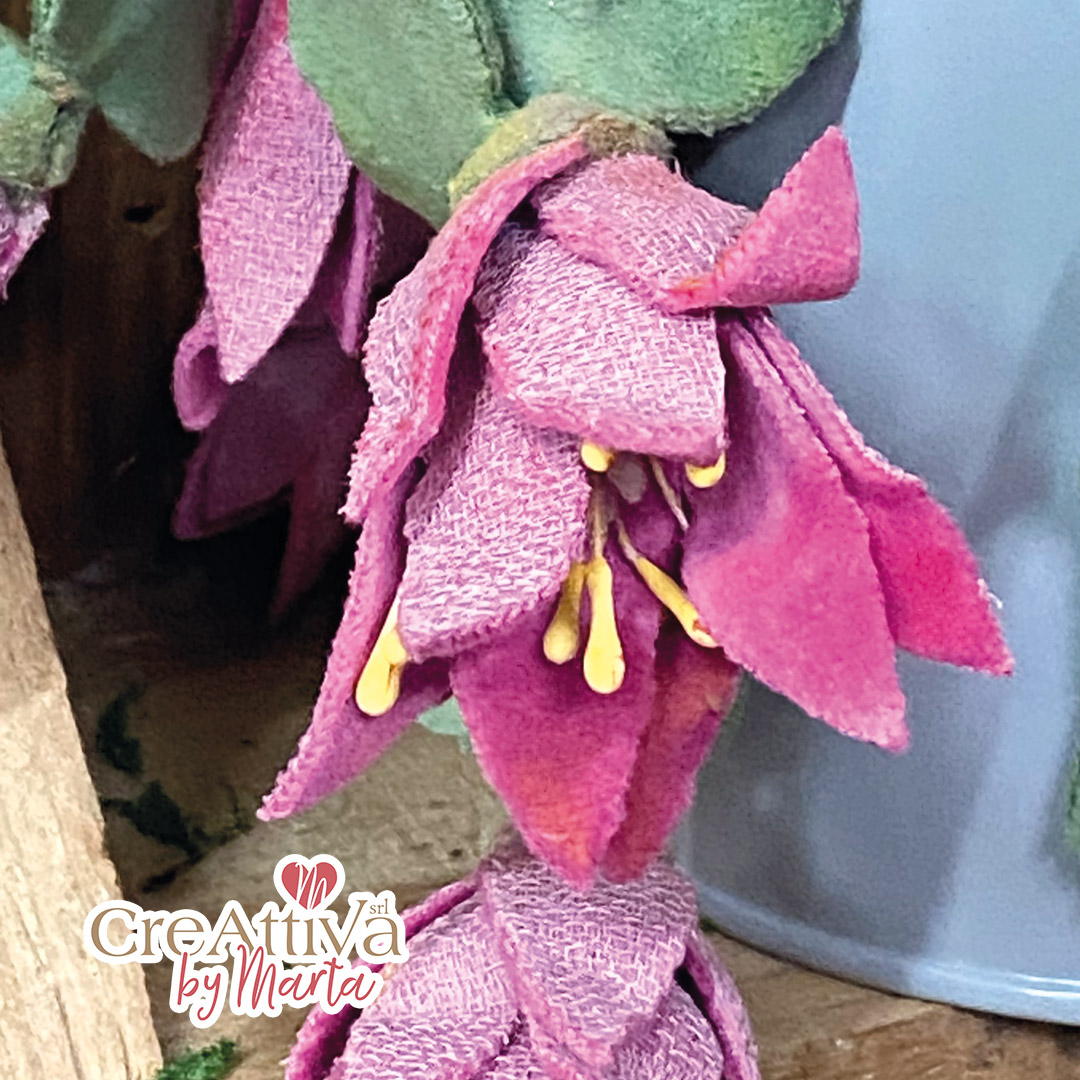 KIT PIANTA NATALINA IN VELLUTO CINIGLIATO - CRKFR016 - immagine 3