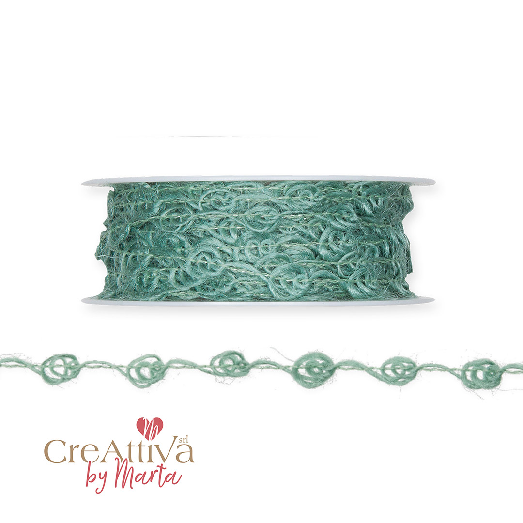 1 METRO PASSAMANERIA JUTA FIORELLINI H.0,8CM - 97NAS120