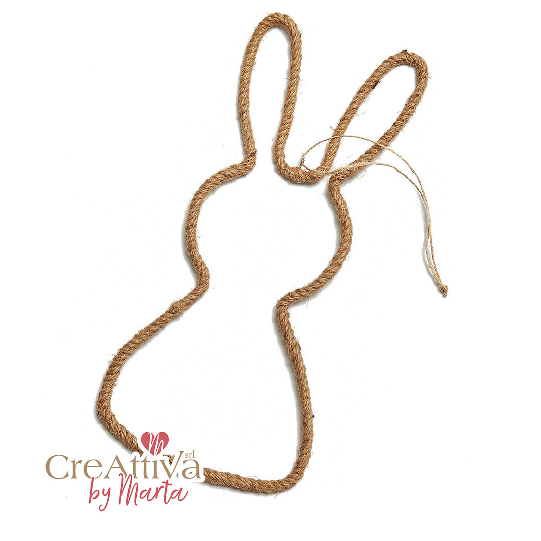 GHIRLANDA JUTA CONIGLIO 18X40CM - CRGHIR77