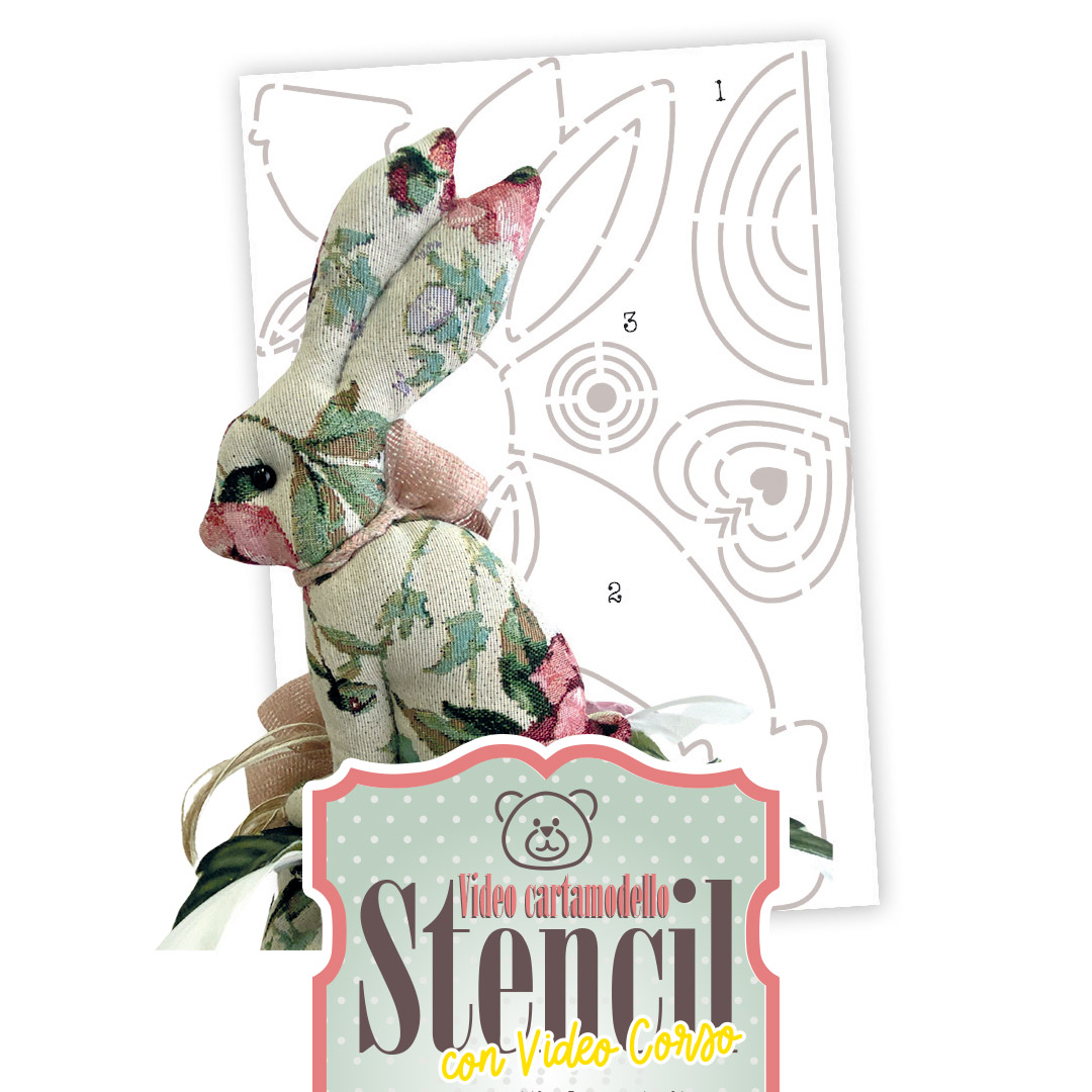VIDEO CARTAMODELLO STENCIL I CONIGLIETTI - CRVST008