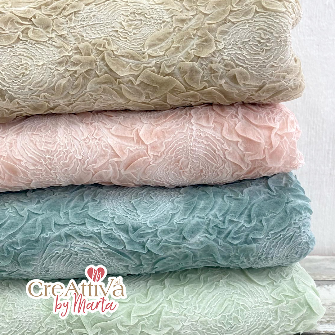 tessuto plissÈ rose cm110x2,5mt 78tes030