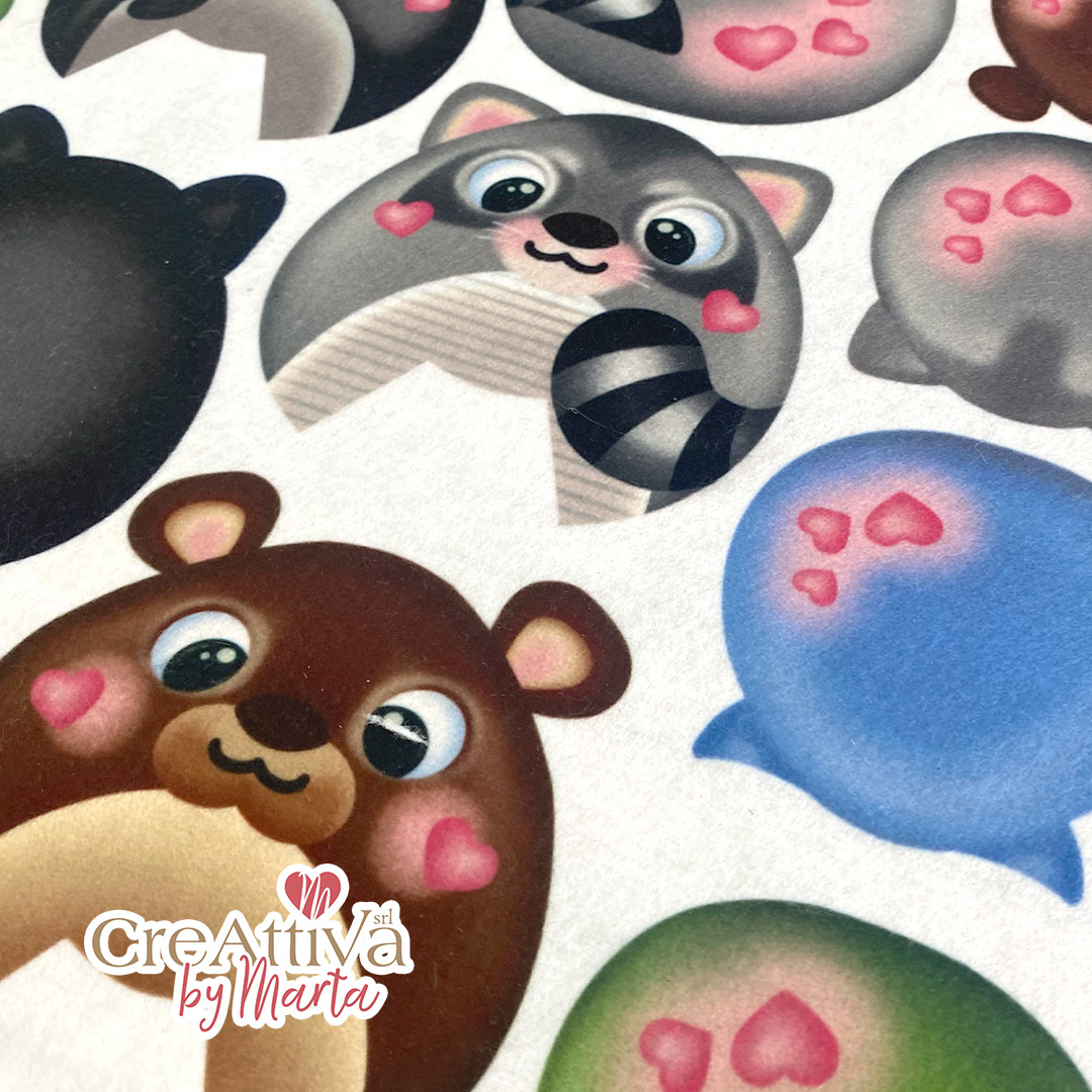 pannolenci morbidoso stampato viola mammola 50x45cm crpms127