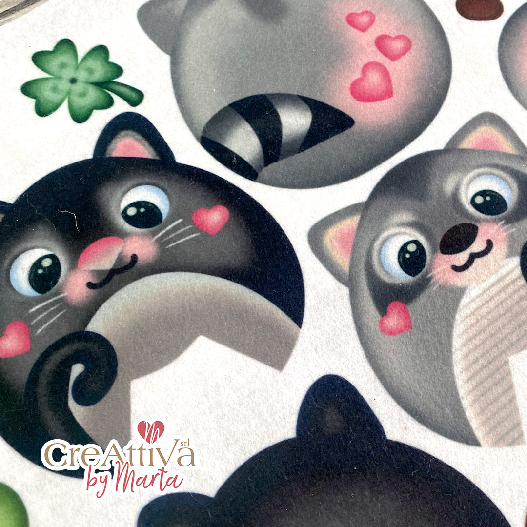 pannolenci morbidoso stampato viola mammola 50x45cm crpms127