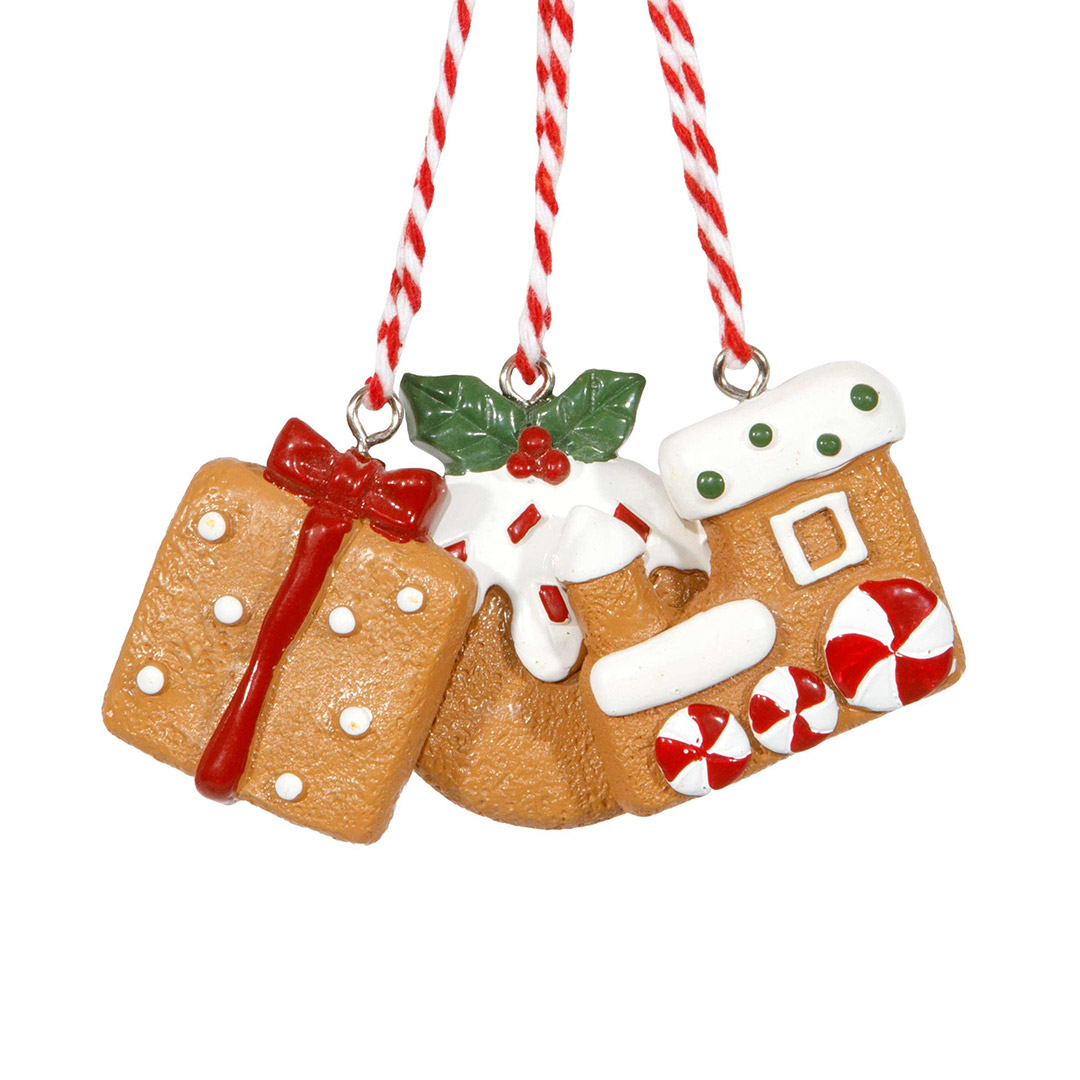 Decorazioni natalizie biscotti pan di zenzero