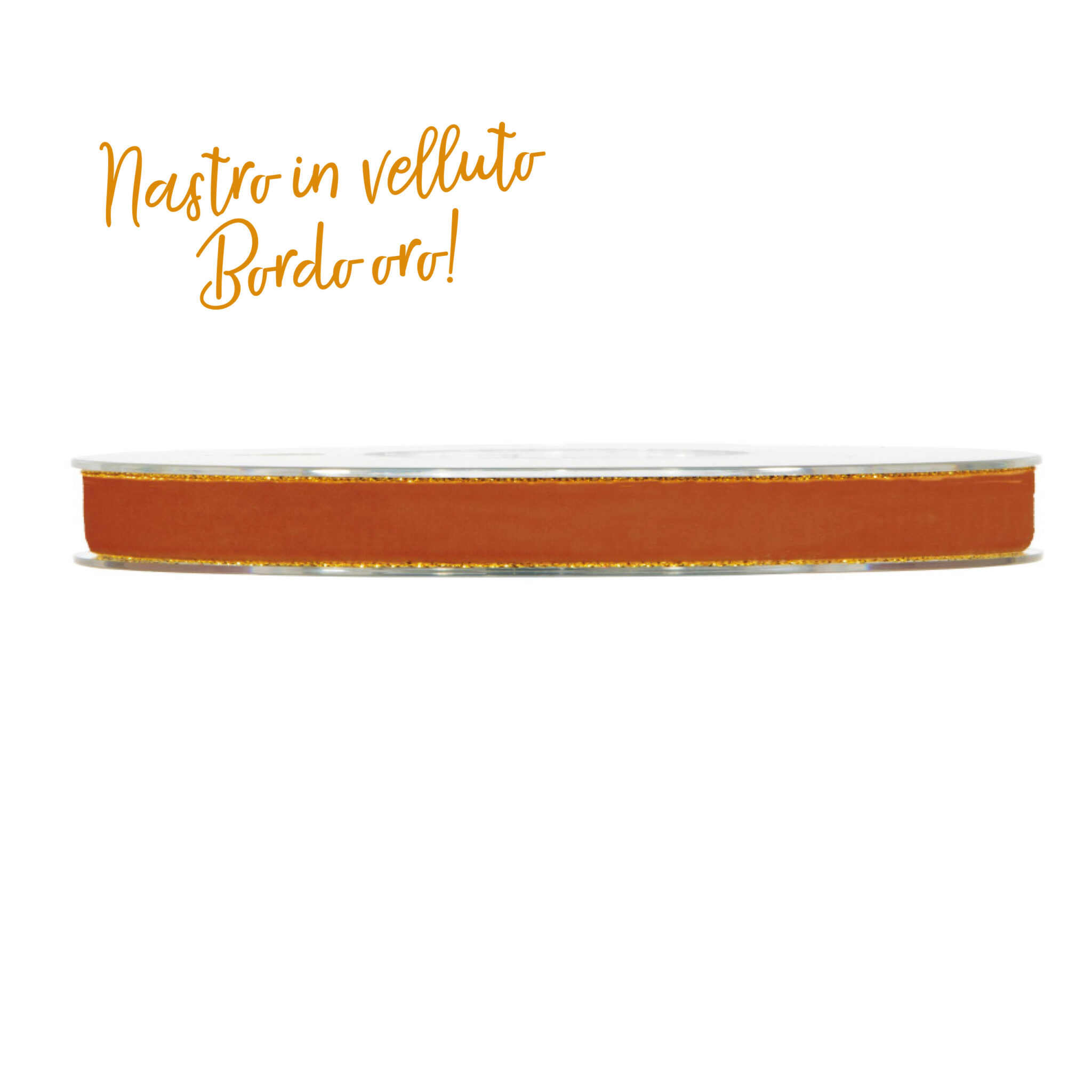 1 metro nastro velluto bordo glitter h.9mm 78nas380