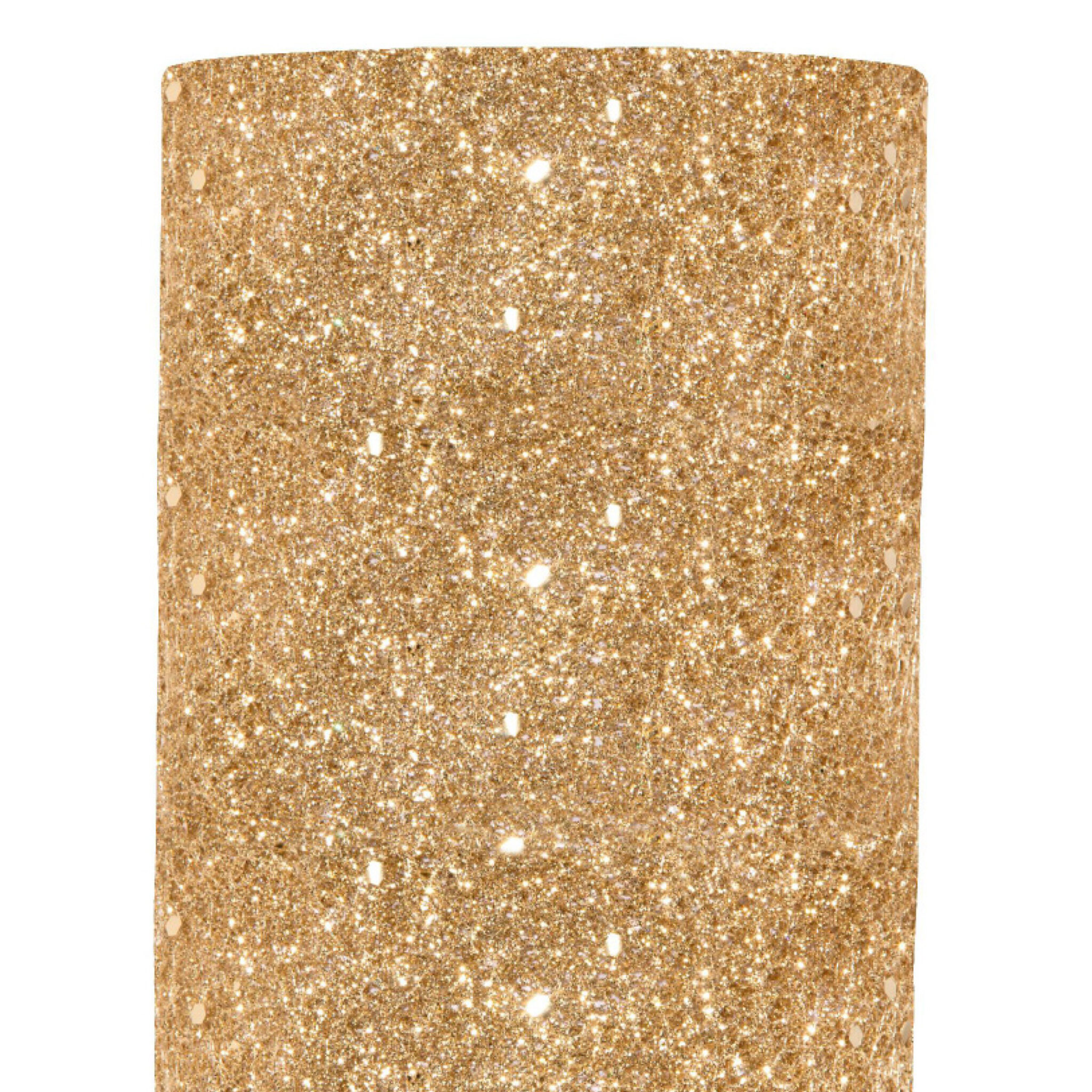 1 metro tessuto pizzo glitter oro h.48cm 78tes038