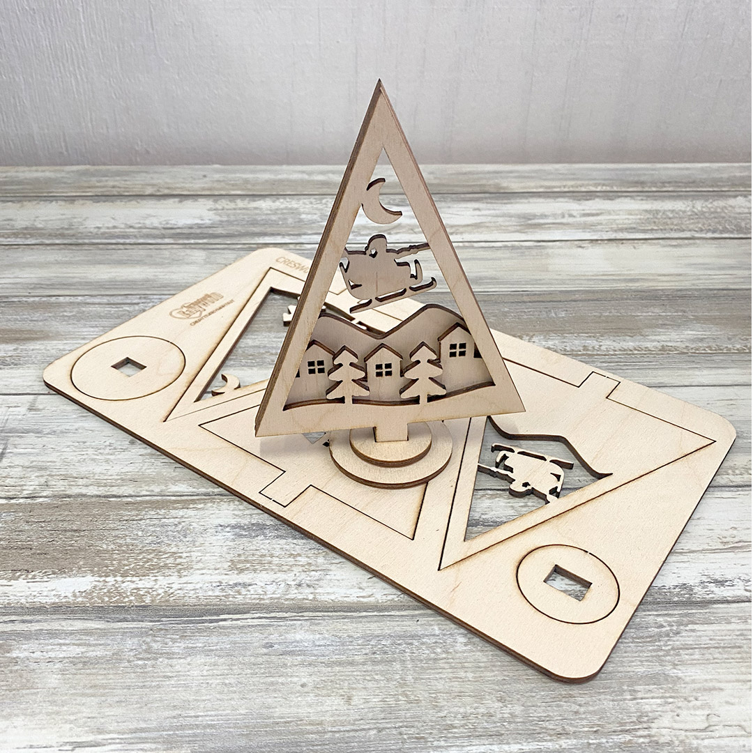 formastencil easywood albero pacchetti h 11,2 cm cresw077