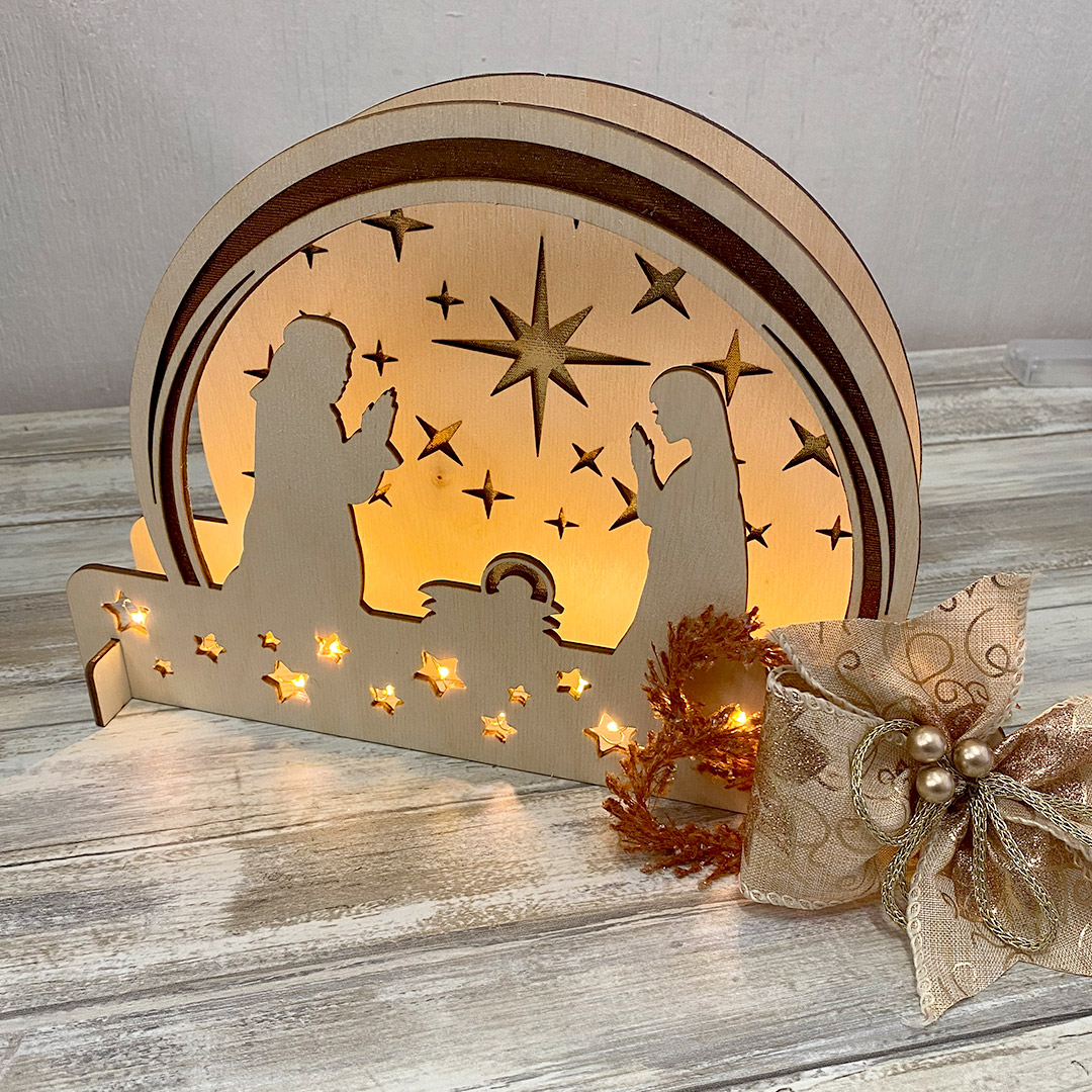 formastencil easywood presepe 30,5 x h 20,5 cm circa cresw090