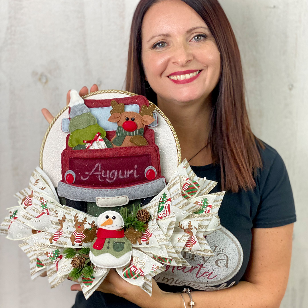 formastencil easywood orsetto e renna piccolo h 15 cm circa cresw105