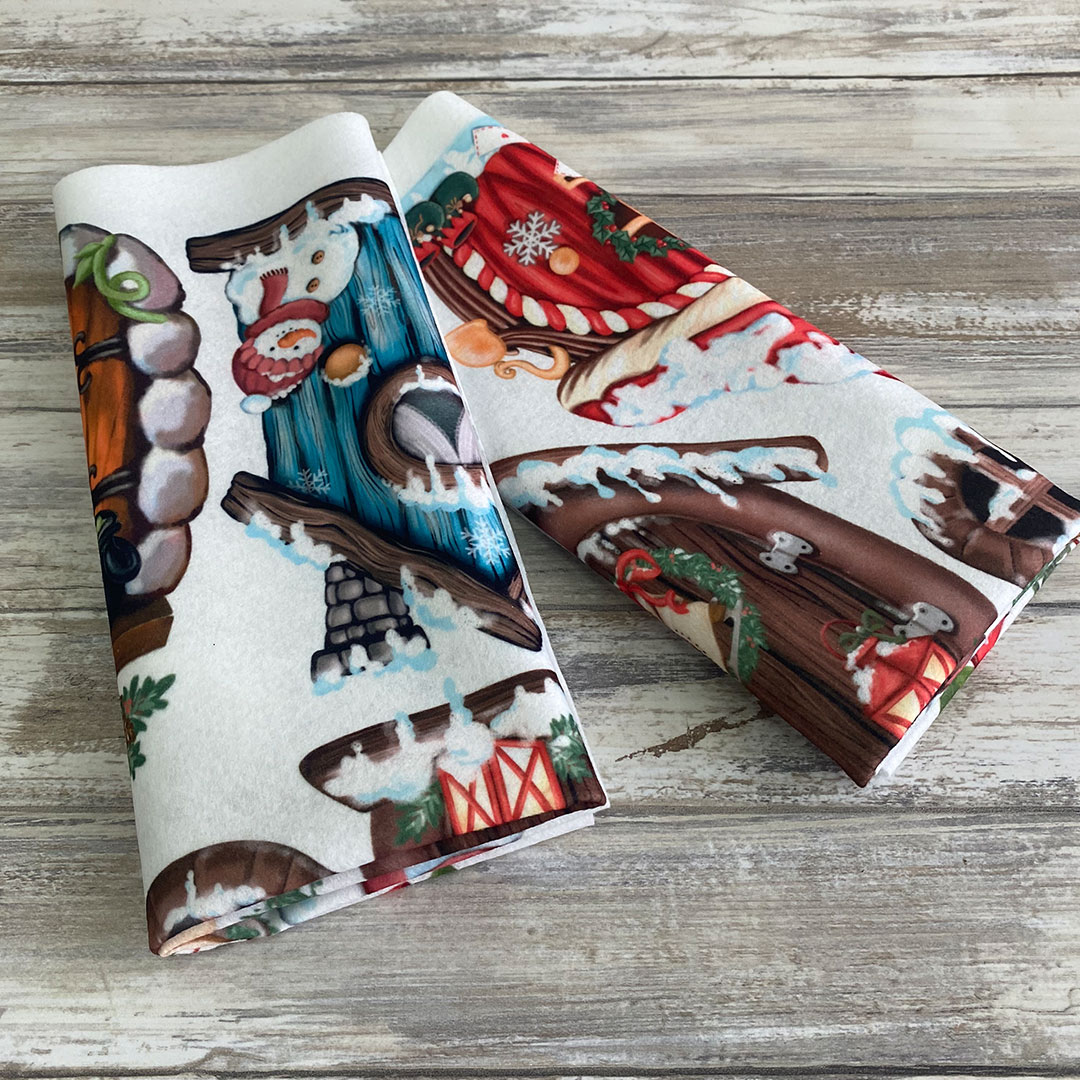 pannolenci morbidoso stampato 45x50cm welcome crpms135