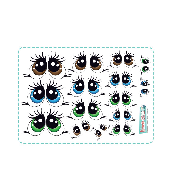 termostick bambola 3 3 set viso medio largo 6,4 cm circa crtrs018