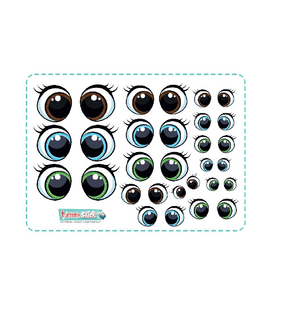 termostick bambola 3 3 set viso medio largo 6,4 cm circa crtrs018