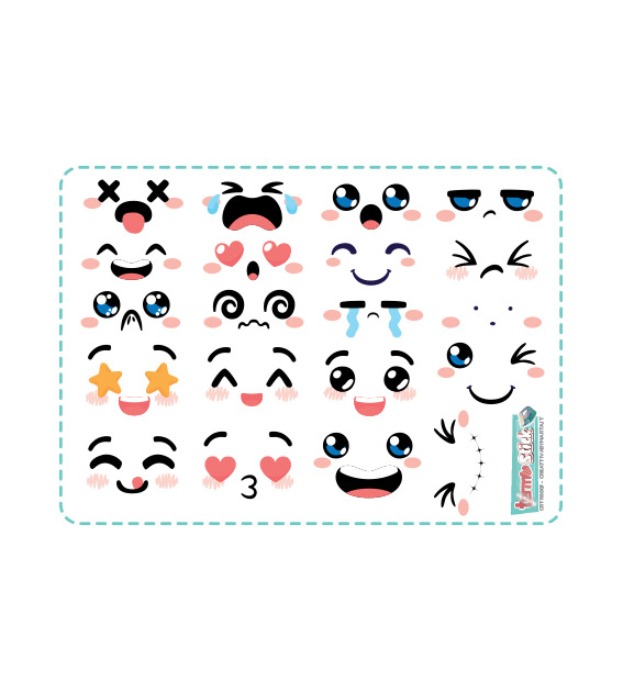 termostick bambola 3 3 set viso medio largo 6,4 cm circa crtrs018