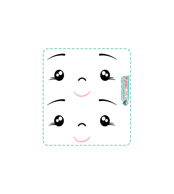 termostick bambola 3 3 set viso medio largo 6,4 cm circa crtrs018