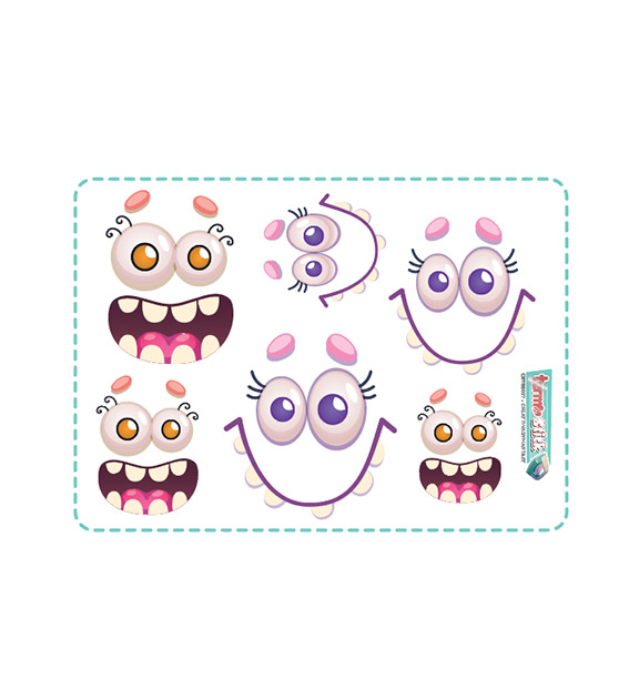 termostick bambola 3 3 set viso medio largo 6,4 cm circa crtrs018