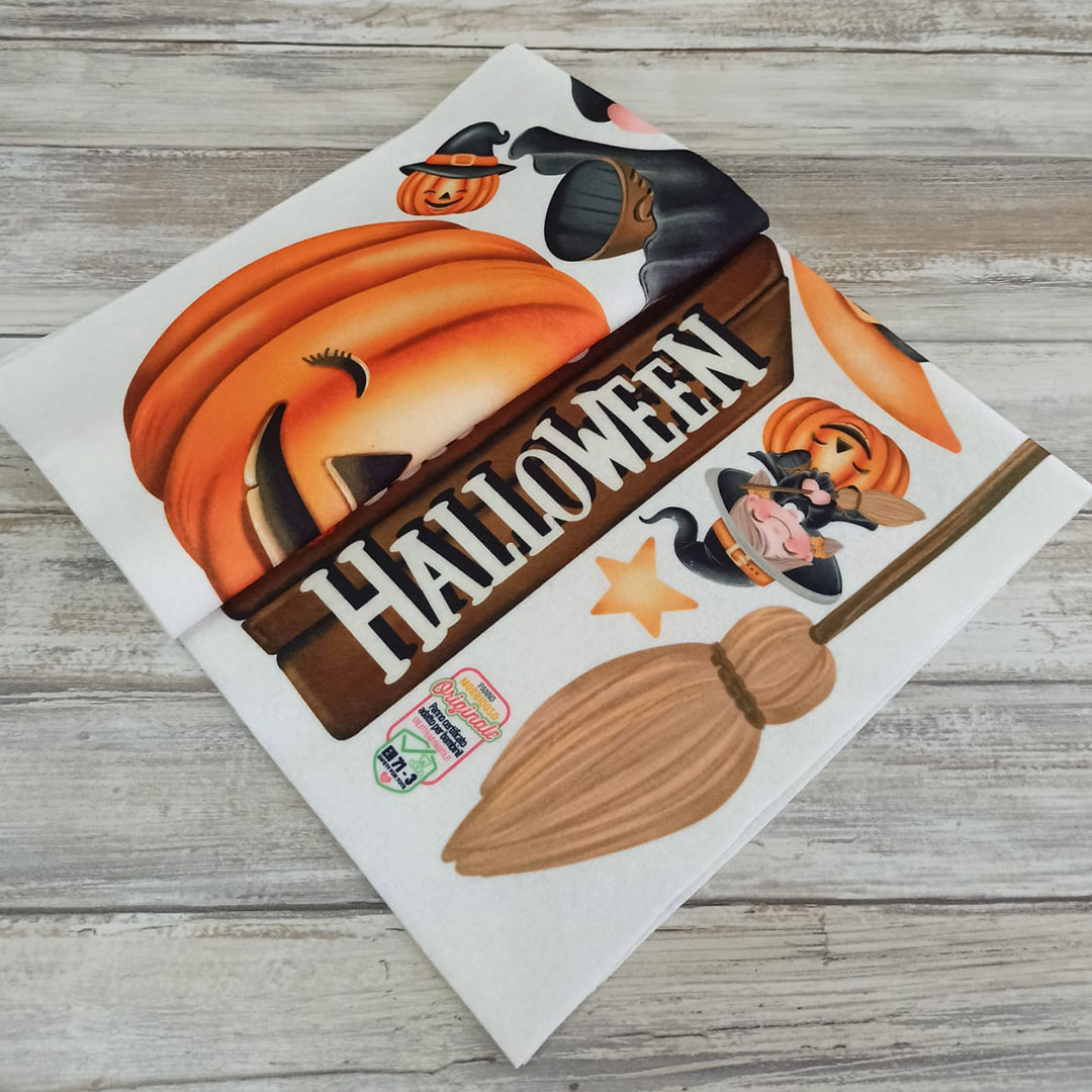 pannolenci morbidoso stampato 45x50cm streghetta zuccosa crpms133