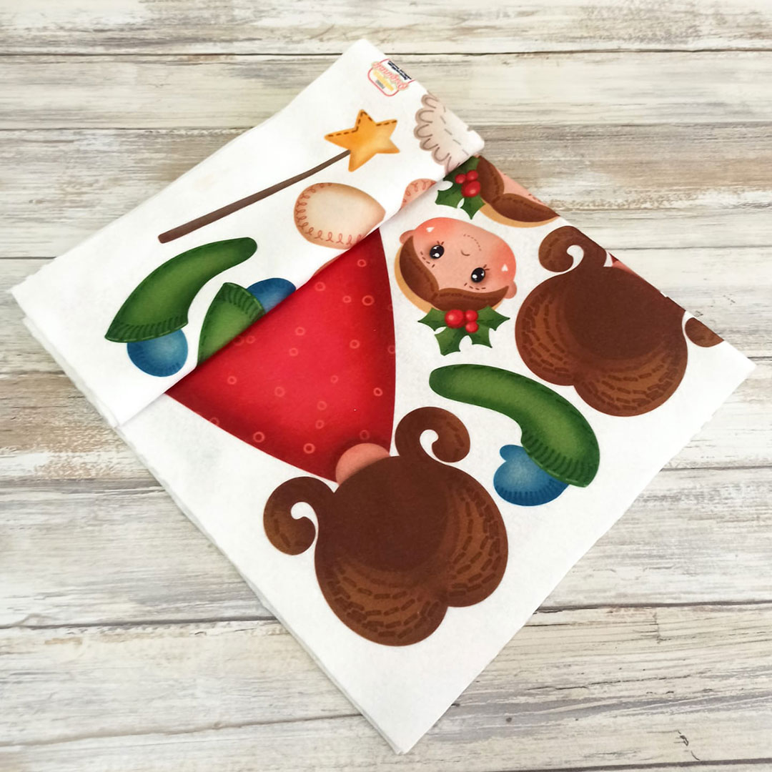 pannolenci morbidoso stampato 45x50cm angioletto country crpms134