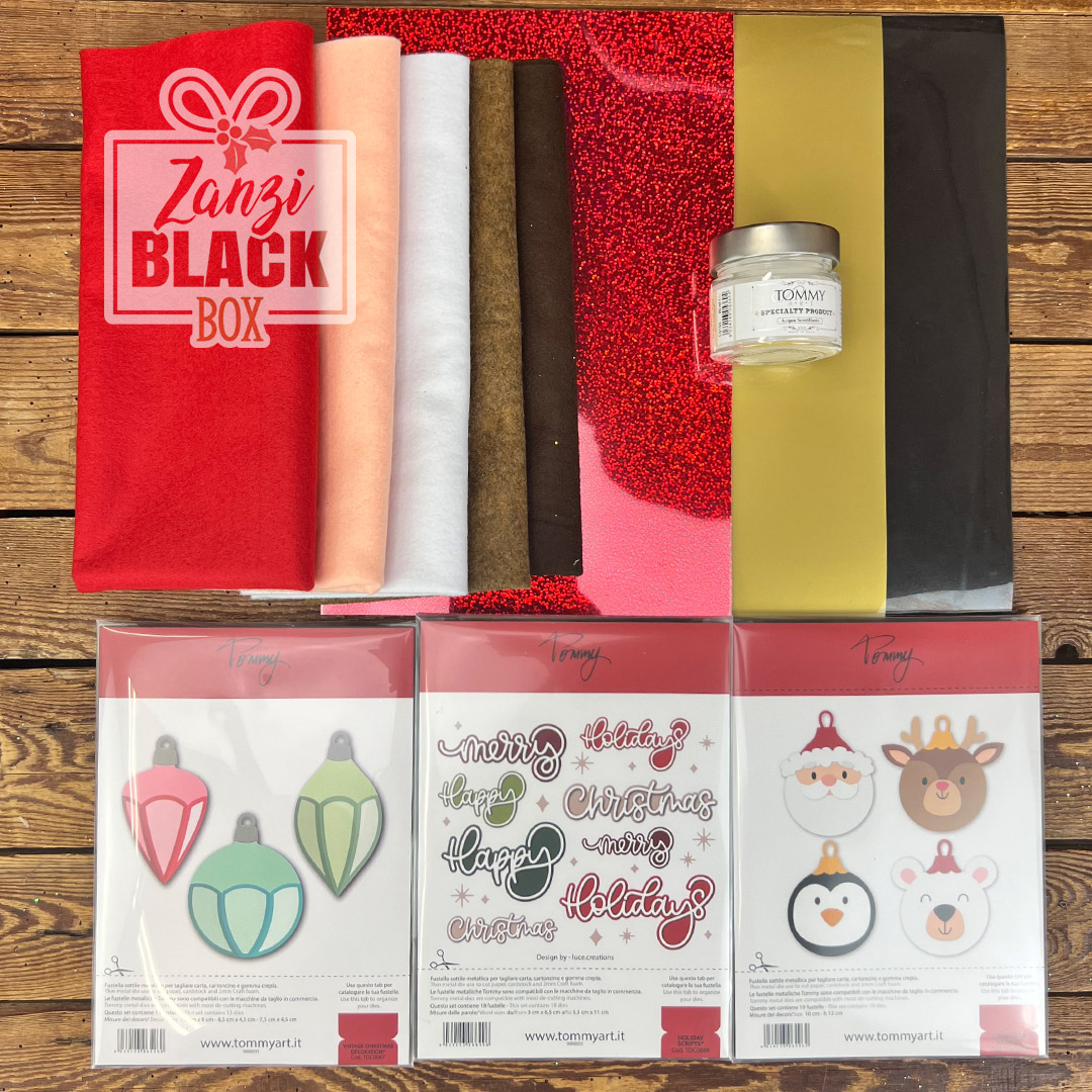 Kit creativo natalizio Zanzi Black Box artigianato