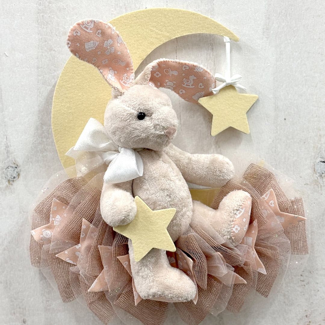 kit crafty twist orsetto in pellicciotto e pizzo inamidato crkit590