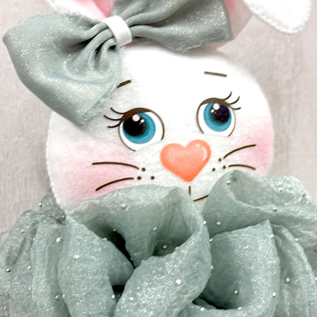 kit coniglietto fru fru in tessuto diamante – crkit593