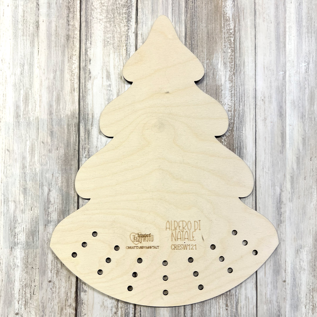 Sagoma legno albero Natale decorazioni fai da te
