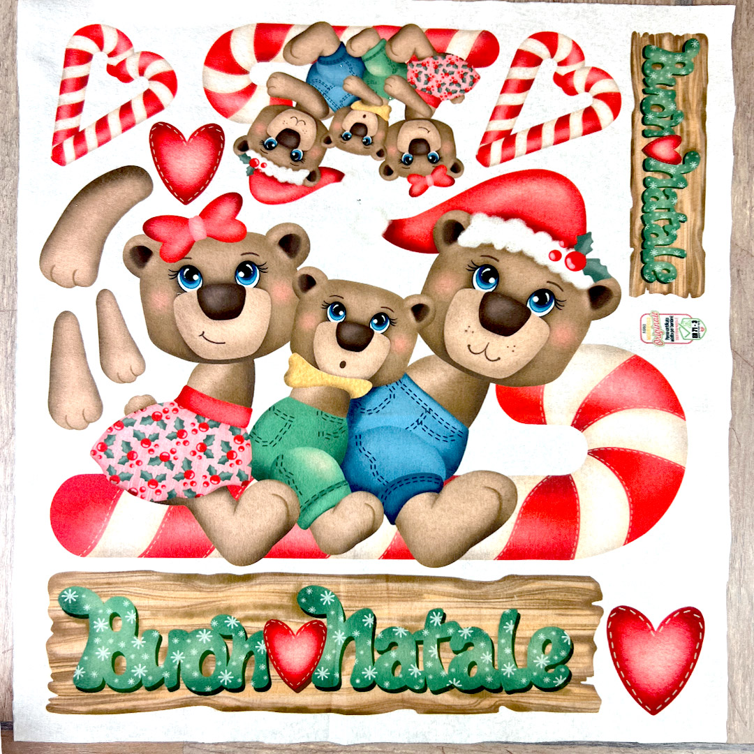 Orsetti natalizi con bastoncini zuccherati decorativi