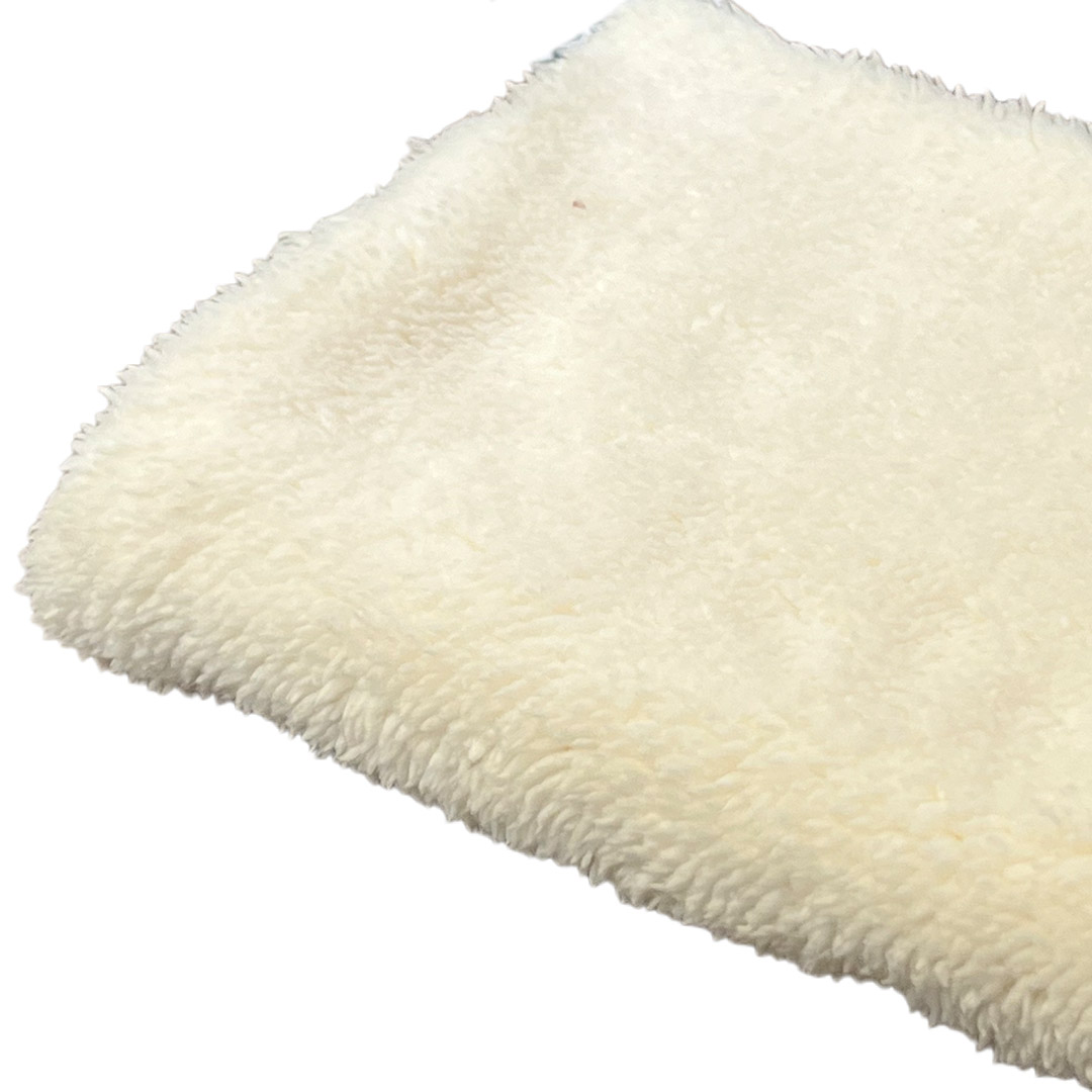 Panno morbido in microfibra bianco rettangolare