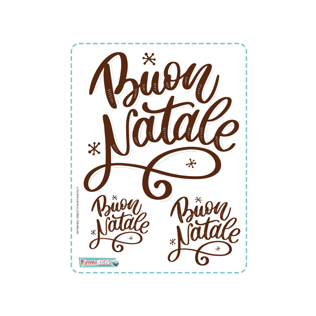 Scritta decorativa Buon Natale festiva