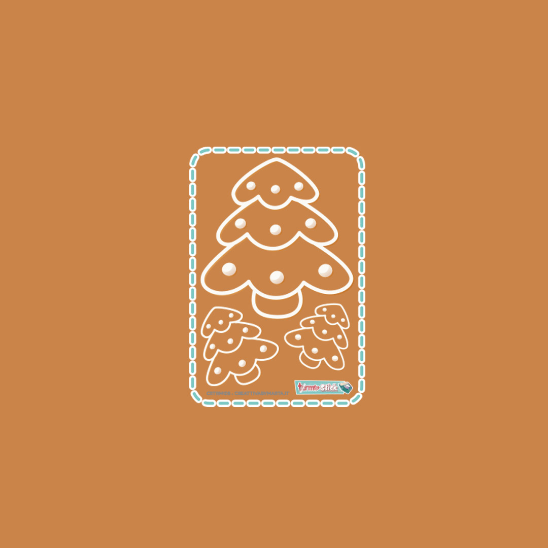 Sagoma albero Natale biscotto pan di zenzero