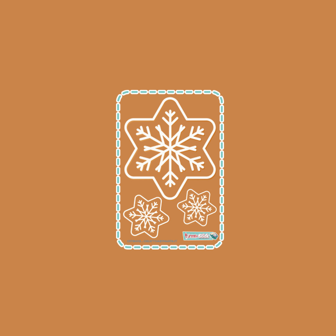 Stencil fiocchi neve decorazioni natalizie