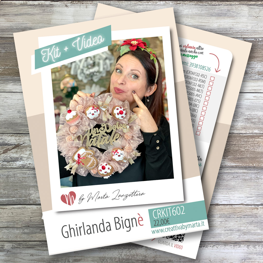 Kit ghirlanda natalizia fai da te decorata