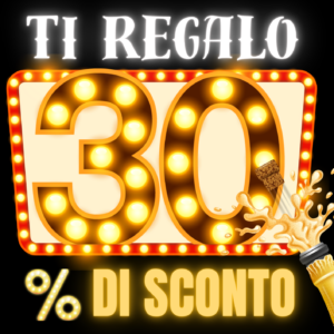 Offerta 30 percento di sconto brillante