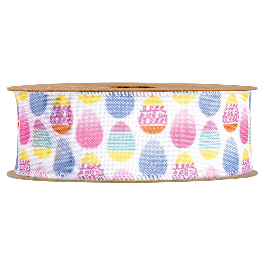 Nastro decorativo con uova colorate di Pasqua