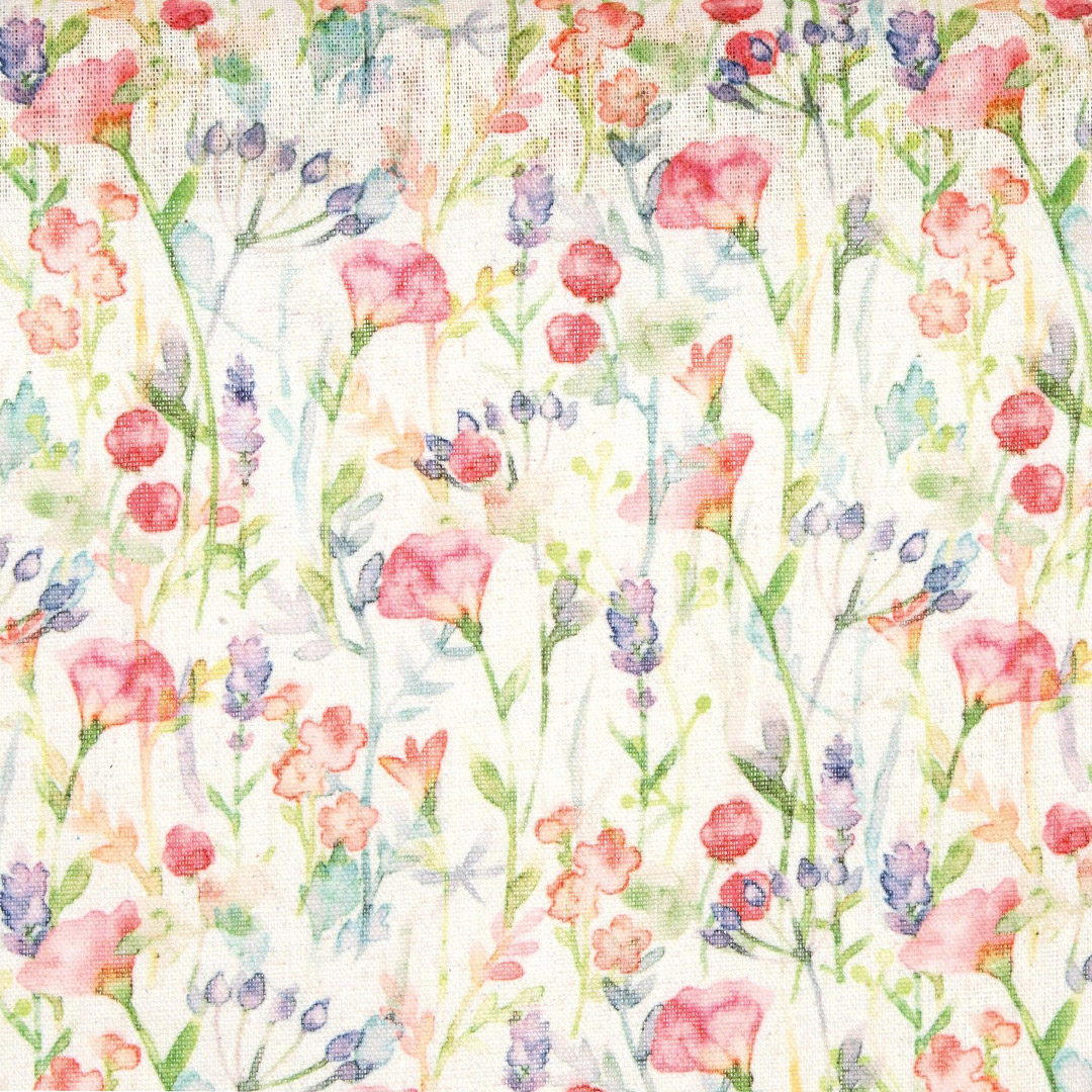 Motivo floreale acquerello con fiori colorati