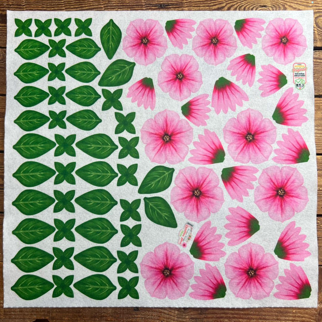 PANNOLENCI MORBIDOSO DECO PETUNIA 50×45CM – CRPMS162 - immagine 2