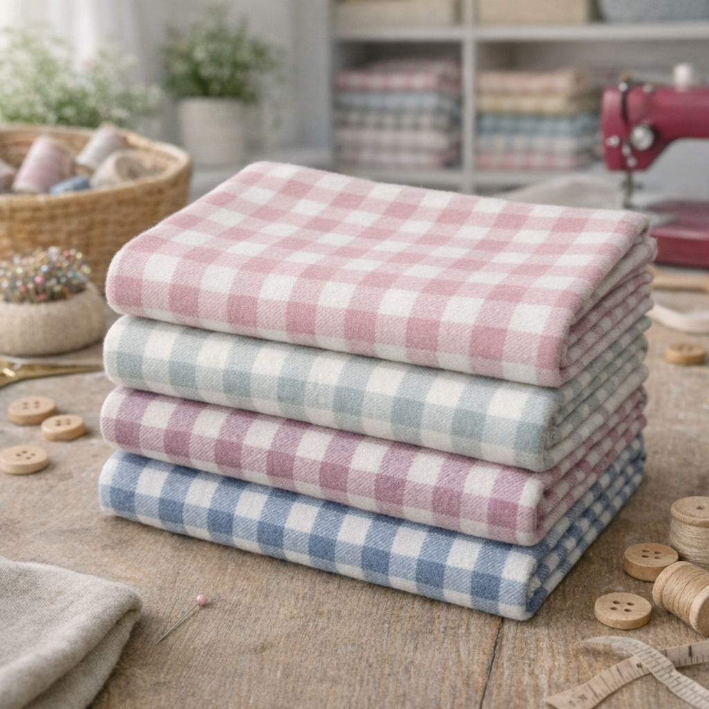 FLANELLA VICHY 1CM 100% COTONE H143CM – CRTES019